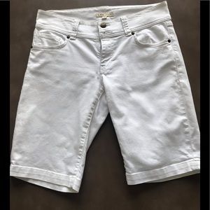 CAbi White Jean Shorts